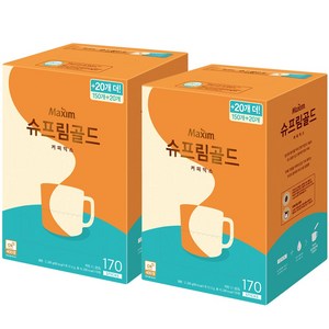 맥심 슈프림 골드 커피믹스, 13.5g, 170개입, 2개