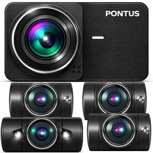 국내생산 무료장착 3년 무상AS ) 현대폰터스 차량용 5채널 블랙박스 페달 실내 IR 적외선 카메라 5채널 전후좌우 FULL HD 동글이 ADAS