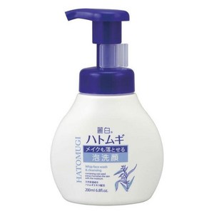 쿠마노 레이하쿠 하또무기 메이크업도 지울 수 있는 펌프형 세안제, 200ml, 1개