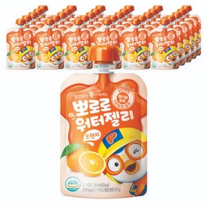 팔도 뽀로로 워터젤리 오렌지, 120ml, 40개