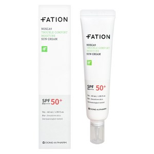 파티온 노스카나인 트러블 컴포트 수분 선크림 SPF50+ PA++++, 40ml, 1개