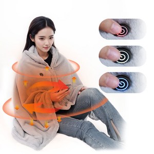 Garrl 지퍼형 발열담요 USB온열담요 망토 발열담요 이불 1인용 사무실 겨울 토끼털 소파 침대 사용