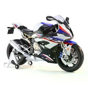 BMW S1000RR 대형 1/9 오토바이 바이크 다이캐스트 피규어 모형, 1개