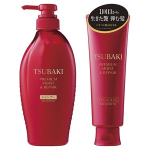 츠바키 프리미엄 모이스트 & 리페어 샴푸 450ml + 트리트먼트 160g