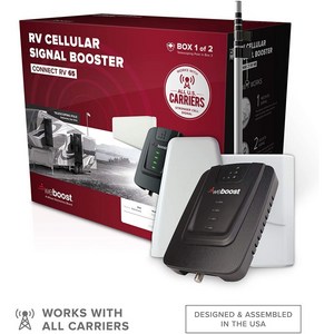 weBoost Connect RV 65 (471203) 고정 사용을위한 휴대폰 신호 | 미국 회사 | 모든 미국 이동 통신사-Verizon AT & T T-Mobi 스마트폰통신사이동