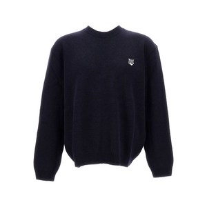 메종키츠네 크루넥 스웨터, 블루계열, Standard S(KR 95)