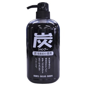 Jun Cosmetic 숯 샴푸, 600ml, 1개