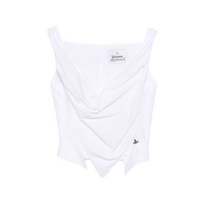 비비안웨스트우드 선데이 카울 민소매 탑, 화이트계열, Italy 40(KR 55)