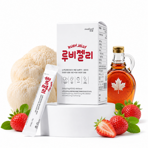 매일웰 루비젤리 딸기맛 노루궁뎅이버섯과 비타민의 만남, 15g, 20개