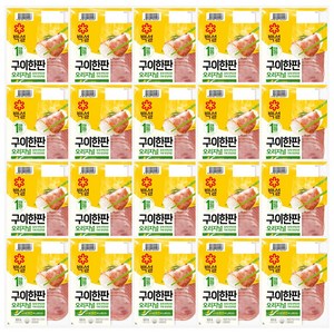 (냉장)백설 김처럼 밥에 싸먹는 햄 구이 한판 60g, 20개
