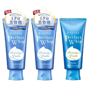 센카 퍼펙트 휩 페이셜 워시 120g 2개 + 프레쉬 그린티 100g 1개