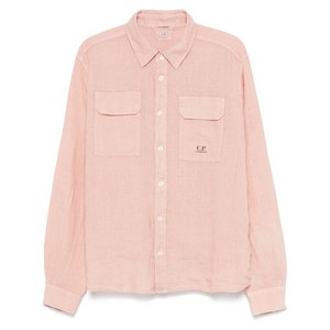 C.P.컴퍼니 리넨 셔츠, 핑크계열, Standard XL