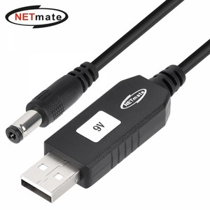 넷메이트 NM-UV59 USB 전원 9V 승압 케이블, 1개