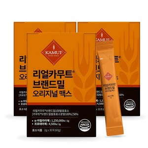 정품 카무트 효소 식약처인증 HACCP 리얼카무트 브랜드밀100발효효소, 60g, 3개