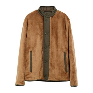 몽클레르 렌티그낫 스냅 버튼 플리스 재킷, 브라운계열, Numeric 5(KR 108-190)