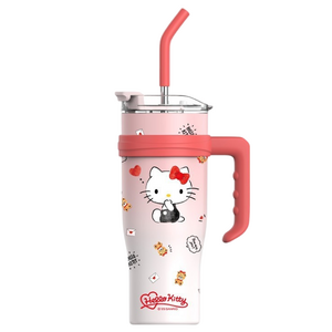 StarR 대용량 캐릭터 보온 텀블러 3046, 헬로키티 레드, 1200ml, 1개