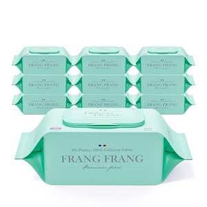 프랑프랑 플라스틱0% 화이트 비데 물티슈 60gsm(무향)