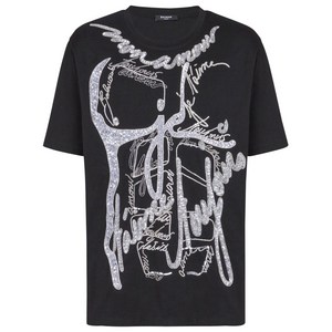 발망 러브 레터 티셔츠, 블랙계열, Italy 56(KR 125)