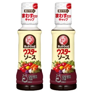 BullDog 우스타 소스, 200ml, 2개