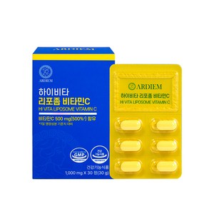 아르디엠 하이비타 리포좀 비타민C 500mg, 30정, 1개
