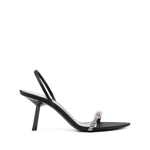 생로랑 랑데부 가죽 샌들 75mm