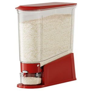 YEAAYE 틈새형 원터치 쌀통, 12*36.5*33..., 레드, 1개