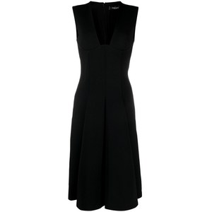 베르사체 박스 플리츠 민소매 미디 드레스, 블랙계열, Italy 42(KR 66)