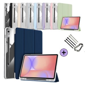 케이스나라 갤럭시탭 S10 Lite 라이트 10.9 호환 투명 클리어 S펜슬 수납 케이스 커버 보호 SM-X400 X406N