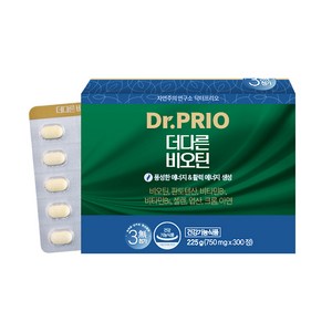 [닥터프리오] 더다른 고함량 비오틴(750mg x 300정) 5개월분, 300정, 1개