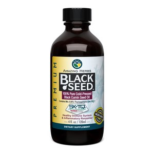 어메이징허브 퓨어 냉압착 블랙 커민 씨드 오일, 120ml, 1개