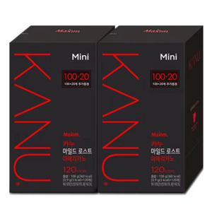 카누 미니 마일드 로스트 240T (120T x2), 900mg, 120개입, 2개