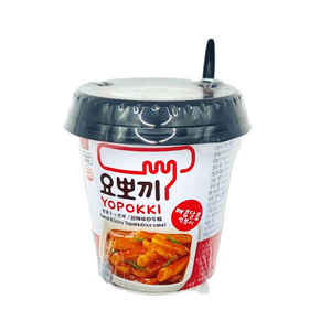 요뽀끼 매콤달콤 떡볶이 용기, 140g, 10개