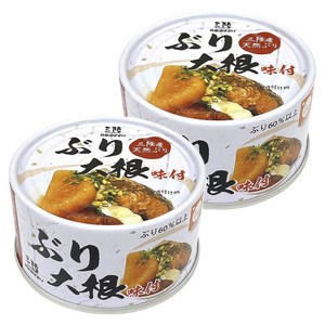 산리쿠 방어 무 조림 통조림, 170g, 2개