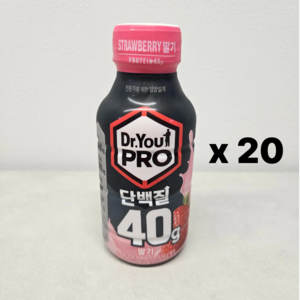 오리온 닥터유프로 단백질드링크 40g 딸기, 350ml, 20개