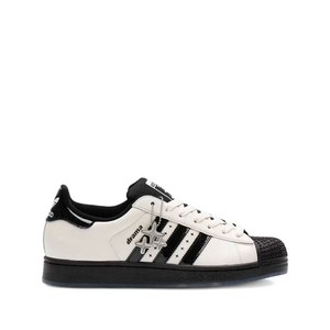 아디다스 슈퍼스타 II 레더 스니커즈, US men 9(KR 270), 베이지계열+블랙계열