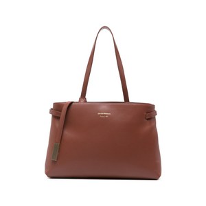 엠포리오아르마니 스트랩 디테일 레더 숄더 백