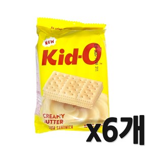 키드오 크리미 버터 크래커 샌드위치, 90g, 6개