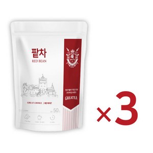 Geatea 그래이티 국산 볶은 팥 차 50티백, 3개, 50개입, 2g