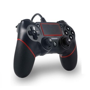 Playstation 4용 컬러 케이블 컨트롤러 게임보드PS4/PS4 Slim/PS4 Pro 및 PC용 듀얼 진동 충격 조이스틱 게임보드, 1개