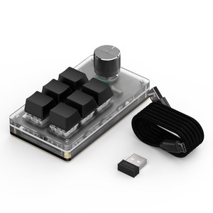 기계식 매크로 키보드 단축키 키보드 프로그레밍 키보드 편집 한손 사용 3모드 연결 2.4G 수신기 배치