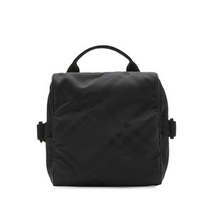 버버리 체크 패턴 지퍼 메신저 백