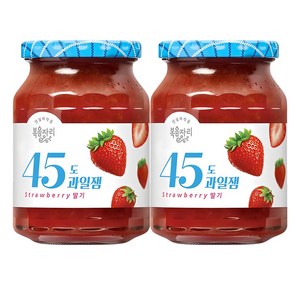 복음자리 45도 과일잼 딸기, 350g, 2개