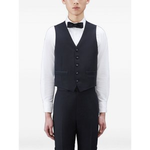 톰 브라운 스트라이프 백 5 버튼 베스트, 블랙계열, Numeric 1(KR 95)