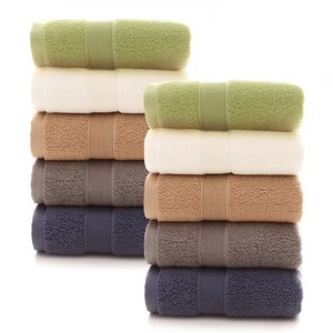 록신 호텔수건 타월 코면사 부드러운 540GSM 40수, 믹스, 10개