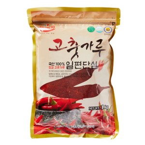 국산 최상급 일편단심 해풍에 말린 태양초 고춧가루 일반 보통맛 / 최근제조 / 김치양념용, 1kg, 1개