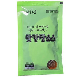 늘솜 간장 고추장 양념 벌집 돼지 껍데기 간장소스 50g 국내산 캠핑 혼술 혼밥, 1개