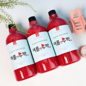 유기농수박100% 여름엔수박 930mlX3 수박즙 수박주스, 930ml, 3개