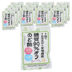 모리나가 당질을 줄인 목캔디 스위트 허브 맛, 58g, 14개