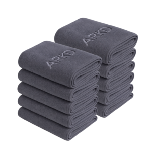 아크디 먼지없는 호텔 고급 수건, 다크그레이, 10개