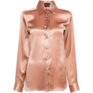 톰포드 실크 새틴 긴소매 셔츠